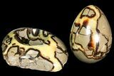 Polished Septarian Egg with Stand - Madagascar #118142-1